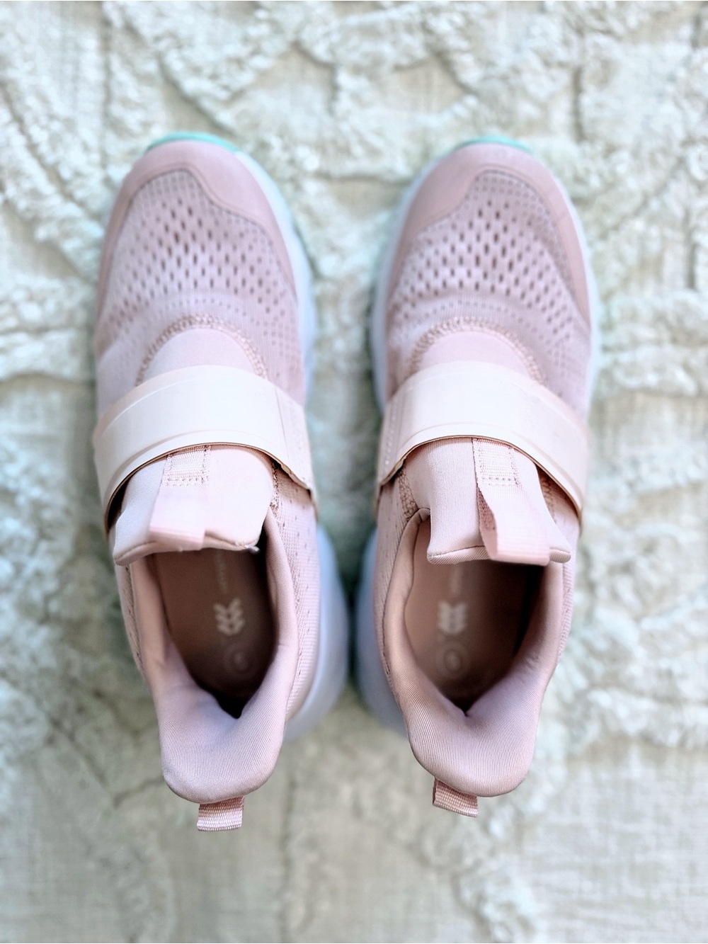 All in Motion Pink Slip On Athletic Sneakers Aqua Sole Women’s Size 5
